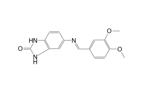 5-{[(E)-(3,4-dimethoxyphenyl)methylidene]amino}-1,3-dihydro-2H-benzimidazol-2-one