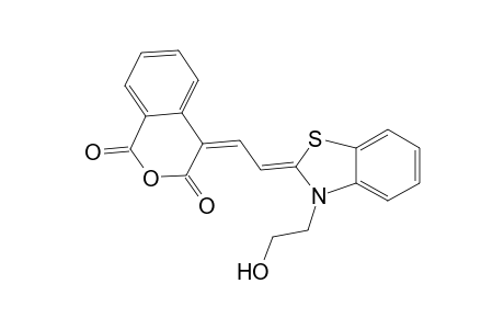 1H-2-benzopyran-1,3(4H)-dione, 4-[2-[3-(2-hydroxyethyl)-2(3H)-benzothiazolylidene]ethylidene]-