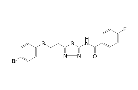 benzamide, N-[5-[2-[(4-bromophenyl)thio]ethyl]-1,3,4-thiadiazol-2-yl]-4-fluoro-