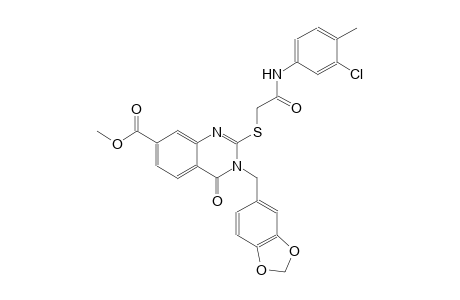 7-quinazolinecarboxylic acid, 3-(1,3-benzodioxol-5-ylmethyl)-2-[[2-[(3-chloro-4-methylphenyl)amino]-2-oxoethyl]thio]-3,4-dihydro-4-oxo-, methyl ester