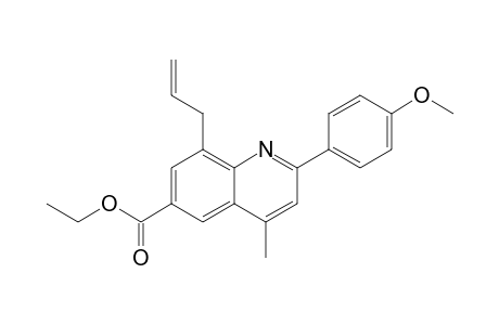 2-(4-Methoxyphenyl)-4-methyl-8-prop-2-enyl-6-quinolinecarboxylic acid ethyl ester
