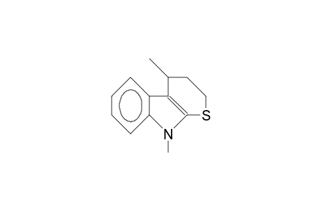 N,4-Dimethyl-2,3,4,9-tetrahydro-thiopyrano(2,3-B)indole