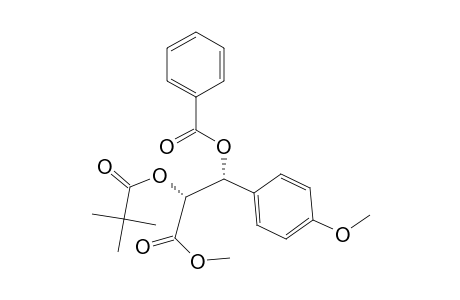 Methyl (2R*,3R)-2-(2',2'-Dimethylpropanyoyl)oxy-3-benzoyloxy-3-(4-methoxyphenyl)propanoate