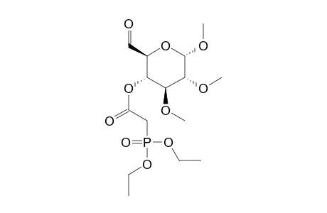 Methyl 4-O-(diethyl phosphonoacetyl)-2,3-di-O-methyl-.alpha.-D-glucohexodialdo-1,5-pyranoside