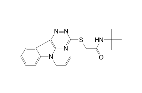 2-(9-Allyl-9H-1,3,4,9-tetraaza-fluoren-2-ylsulfanyl)-N-tert-butyl-acetamide