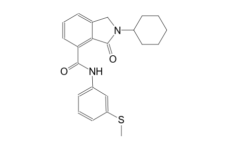 1H-isoindole-4-carboxamide, 2-cyclohexyl-2,3-dihydro-N-[3-(methylthio)phenyl]-3-oxo-