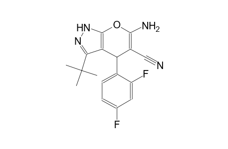 6-amino-3-tert-butyl-4-(2,4-difluorophenyl)-1,4-dihydropyrano[2,3-c]pyrazole-5-carbonitrile
