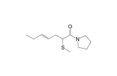1-[(2-Methylthio)-4-heptenoyl]pyrrolidine