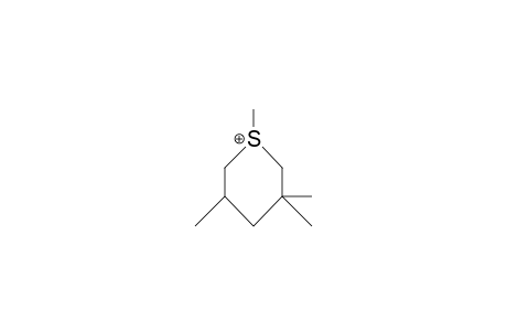 cis-1,3,3,5-Tetramethyl-thianium cation