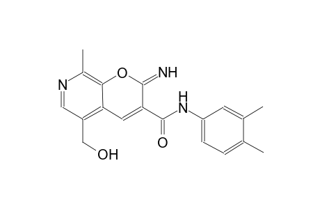 2H-pyrano[2,3-c]pyridine-3-carboxamide, N-(3,4-dimethylphenyl)-5-(hydroxymethyl)-2-imino-8-methyl-