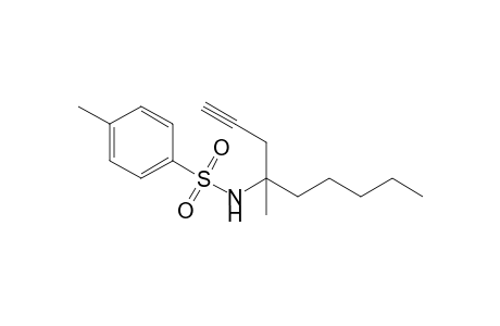 4-Methyl-4-N-(p-toluenesulfonyl)amino-1-nonyne