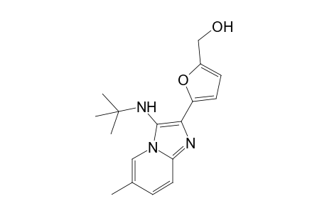 N-tert-Butyl-6-methyl-2-(5-hydroxymethylfuran-2-yl)imidazo[1,2-a]pyridin-3-amine