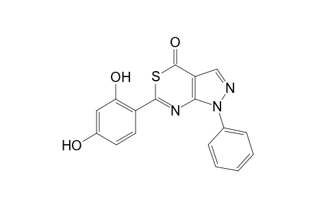 6-(2,4-Dihydroxyphenyl)-1-phenylpyrazolo[3,4-d][1,3]thiazin-4(1H)-one