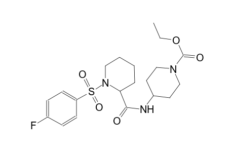 1-piperidinecarboxylic acid, 4-[[[1-[(4-fluorophenyl)sulfonyl]-2-piperidinyl]carbonyl]amino]-, ethyl ester