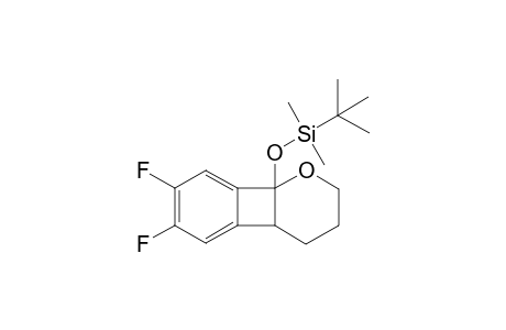 2-[(t-Butyldimethylsilyl)oxy]-5,6-difluorobenzo[b]cyclobuteno[2,3-a](perhydro)pyran