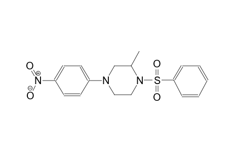 piperazine, 2-methyl-4-(4-nitrophenyl)-1-(phenylsulfonyl)-