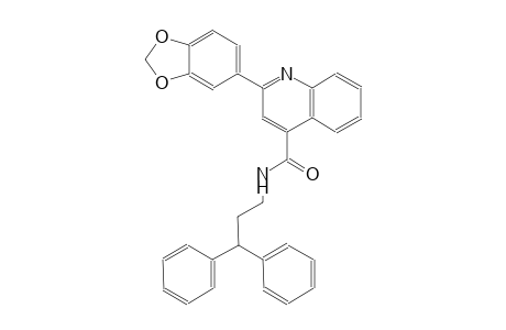 2-(1,3-benzodioxol-5-yl)-N-(3,3-diphenylpropyl)-4-quinolinecarboxamide