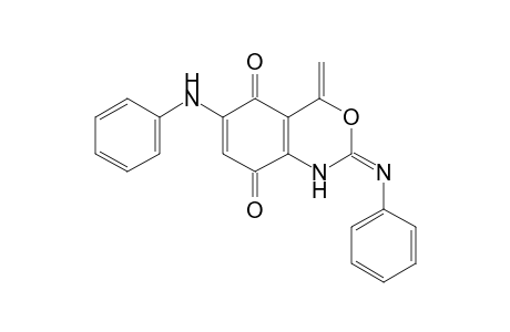4-Methylene-6-phenylamino-2-[(E)-phenylimino]-1,4-dihydro-2H-benzo[d][1,3]oxazine-5,8-dione