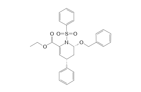 (2R*,4S*)-1-(phenylsufonyl)-2-benzyloxy-4-phenyl-6-(ethoxycarbonyl)-1,2,3,4-hydropyridine