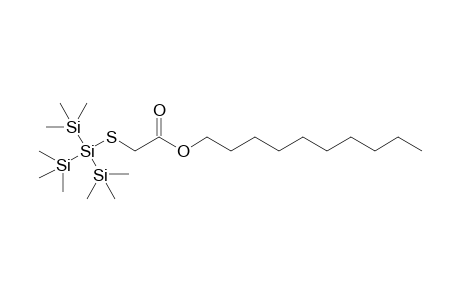 Decyl .alpha.-[tris(trimethylsilyl)silylthio]acetate