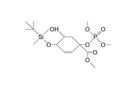 (1a,4a,5B)-1-([Dimethoxy-phosphonyl]-oxy)-4-([T-butyl-dimethyl]-siloxy)-5-hydroxy-1-methoxycarbonyl-2-cyclohexene