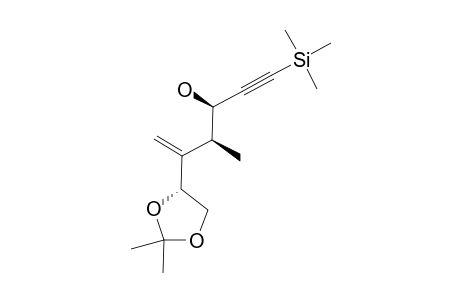 (3S,4R)-5-[(4R)-2,2-DIMETHYL-1,3-DIOXOLAN-4-YL]-4-METHYL-1-(TRIMETHYLSILYL)-5-HEXEN-1-YN-3-OL