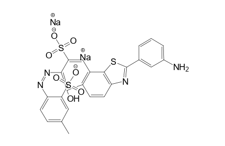Naphtho[2,1-d]thiazole-8-sulfonic acid, 2-(3-aminophenyl)-6-hydroxy-7-[(4-methyl-2-sulfophenyl)azo]-, disodium salt