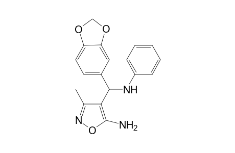5-Amino-4-[benzo[c][1,3]dioxo-5-yl(phenylamino)methyl]-3-methyl-isoxazole