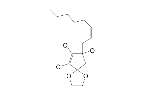 (+/-)-1,2-DICHLORO-3-HYDROXY-3-[(Z)-2-OCTENYL]-5,5-ETHYLENEDIOXY-CYClOPENTENE