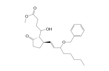 trans-2-[3-(Methoxycarbonyl)-1-hydroxypropyl]-3-[(E)-3-(benzyloxy)-1-octenyl]cyclopentanone