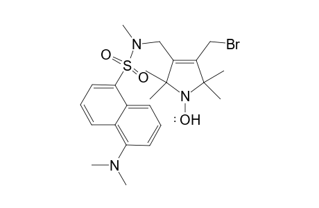 3-Bromomethyl-2,5-dihydro-2,2,5,5-tetramethyl-4-(N-methyldansylamidomethyl)-1H-pyrrol-1-yloxyl radical