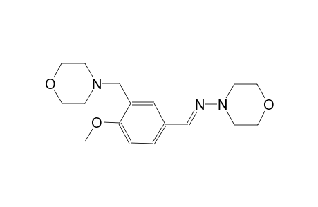 N-{(E)-[4-methoxy-3-(4-morpholinylmethyl)phenyl]methylidene}-4-morpholinamine