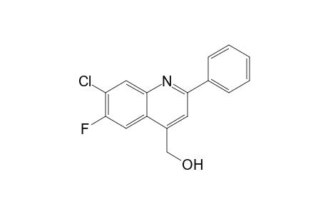 (7-Chloro-6-fluoro-2-phenylquinolin-4-yl)methanol