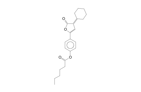 3H-Furan-2-one, 3-cyclohexylidene-5-(4-hexanoyloxyphenyl)-