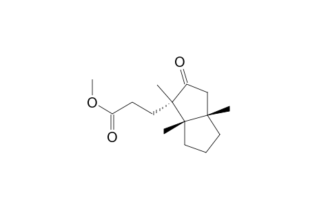 Methyl (1.alpha.,3a.beta.,6a.beta.)-octahydro-1,3a,6a-trimethyl-2-oxo-1-pentalenepropanoate