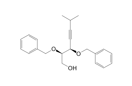 (2R,3R)-2,3-Dibenzyloxy-6-methylhept-4-yn-1-ol