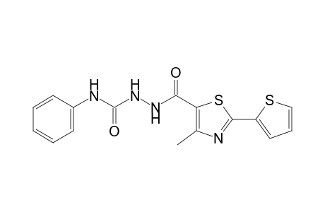 1-{[4-methyl-2-(2-thienyl)-5-thiazolyl]carbonyl}-4-phenylsemicarbazide