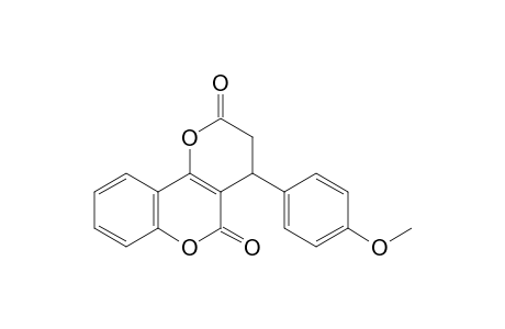 2H,5H-Pyrano[3,2-c][1]benzopyran-2,5-dione, 3,4-dihydro-4-(4-methoxyphenyl)-