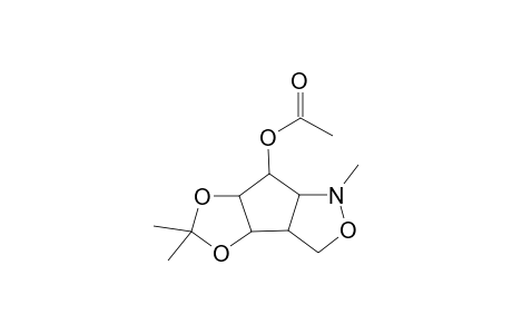 1H-[1,3]Dioxolo[3,4]cyclopent[1,2-c]isoxazol-7-ol, hexahydro-1,5,5-trimethyl-, acetate(ester), [3aR-(3a.alpha.,3b.alpha.,6a.alpha.,7.alpha.,7a.alpha.)]-