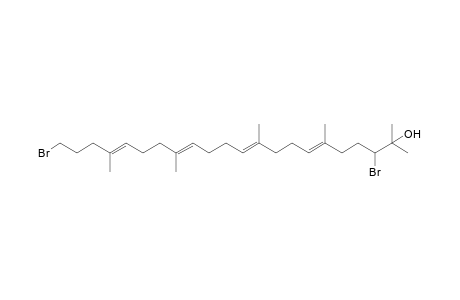 (6E,10E,14E,18E)-3,22-Dibromo-2,6,10,15,19-pentamethyldocosa-6,10,14,18-tetraen-2-ol