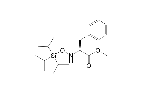 N-Triisobutylsilyloxyamino-.alpha.,L-2-phenylethanoic methyl ester