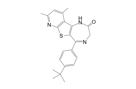 5-(4-tert-Butylphenyl)-8,10-dimethyl-1,3-dihydro-2H-pyrido[3',2':4,5]thieno[3,2-e][1,4]diazepin-2-one
