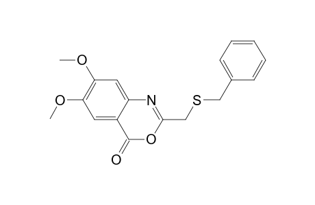 2-[(Benzylsulfanyl)methyl]-6,7-dimethoxy-4H-3,1-benzoxazin-4-one