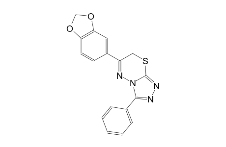 6-(1,3-benzodioxol-5-yl)-3-phenyl-7H-[1,2,4]triazolo[3,4-b][1,3,4]thiadiazine