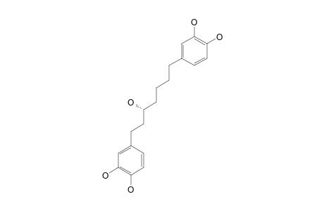 (3R)-1,7-BIS-(3,4-DIHYDROXYPHENYL)-HEPTAN-3-OL