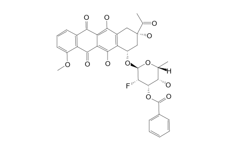 7-O-(3-O-BENZOYL-2,6-DIDEOXY-2-FLUORO-ALPHA-L-TALOPYRANOSYL)-DAUNOMYCINONE