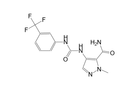 1-methyl-4-({[3-(trifluoromethyl)anilino]carbonyl}amino)-1H-pyrazole-5-carboxamide