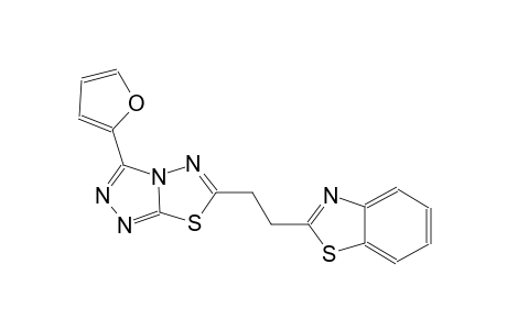 benzothiazole, 2-[2-[3-(2-furanyl)[1,2,4]triazolo[3,4-b][1,3,4]thiadiazol-6-yl]ethyl]-