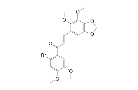 (2E)-1-(2-Bromo-4,5-dimethoxyphenyl)-3-(6,7-dimethoxy-2H-1,3-benzodioxol-5-yl)prop-2-en-1-one