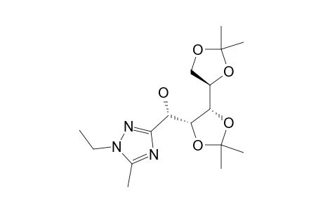 1-ETHYL-3-(1,2:4,5-DI-O-ISOPROPYLIDENE-D-MANNO-PENTITOL-1-YL)-5-METHYL-1-H-1,2,4-TRIAZOLE